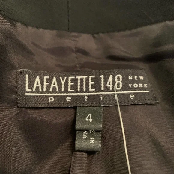 LAFAYETTE 148 Black Suit Jacket Petite 4 - Picture 7 of 8